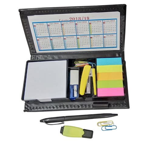 Black Everything Essential Executive Combo Stationary Kit For Office At