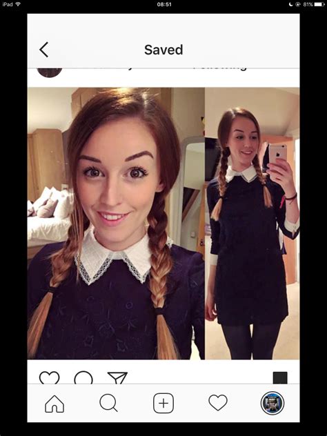 Clare Siobhan Wednesday Addams Halloween Outfits Strong Women Celebrities Female Youtubers