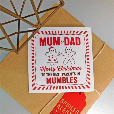 Christmas Cards For Parents Christmas Carol