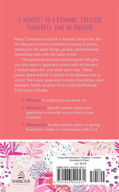 5 Minute Prayer Plan For Teen Girls By Marilee Parrish