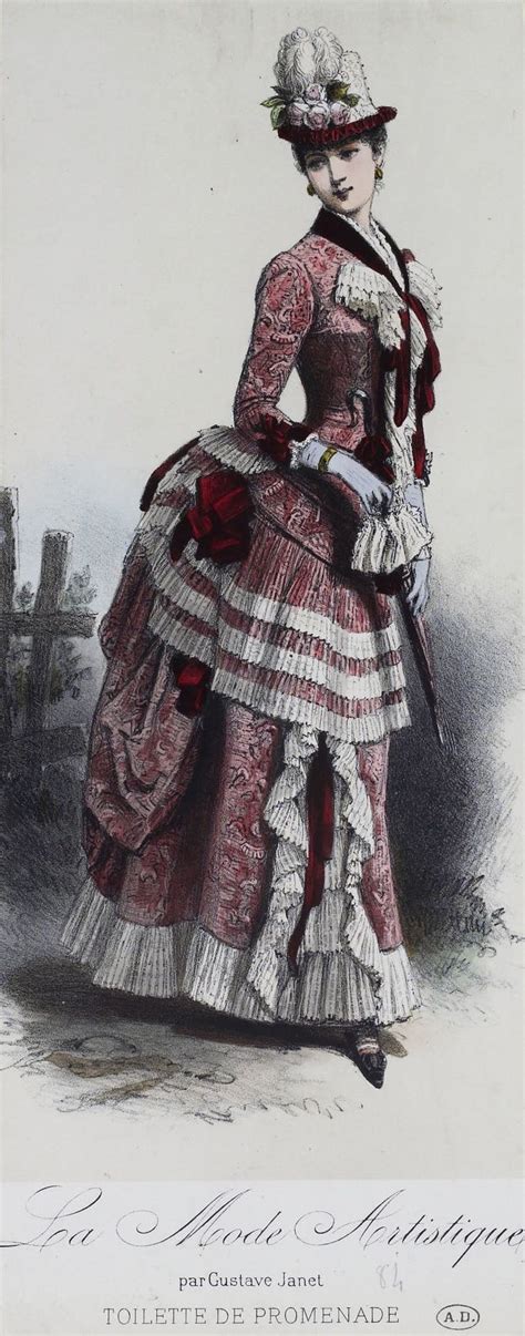 La Mode Artistique 1884 Victorian Fashion 1880s Fashion Women