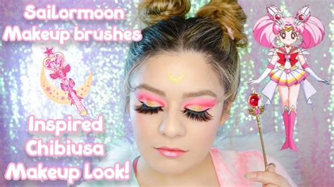 Sailor Moon Makeup Burshes And Inspired Chibiusa Makeup Look Youtube
