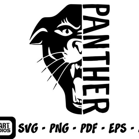 Panthers Svg Black Panther Svg Panthers Panther Silhouette Etsy Canada