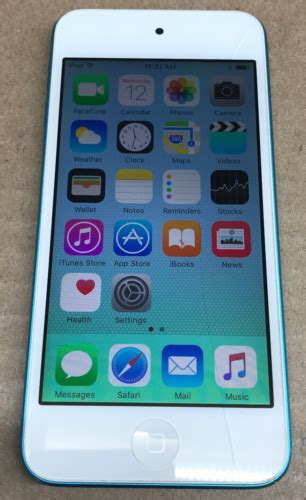 Apple Ipod Touch 5th Gen A1421 32gb Blue Md717lla 2012 Mp3 Mp4 Player