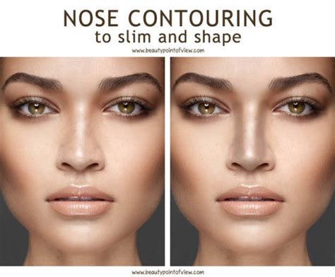 How do you contour a big crooked nose that protrudes against the rest of the face to look straighter and shorter? Contouring To Enhance the Features - Beauty Point Of View