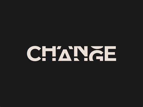 CHANGE Logotype Design | Logotype design, Identity design ...
