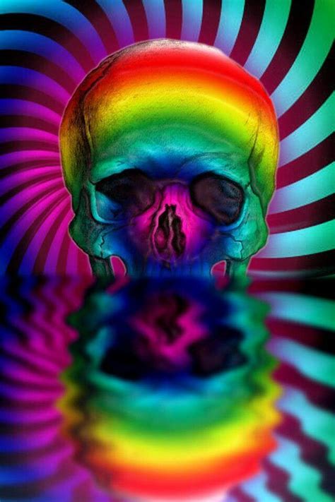 Psychedelic Skull Skull Artwork Skull Wallpaper Skull