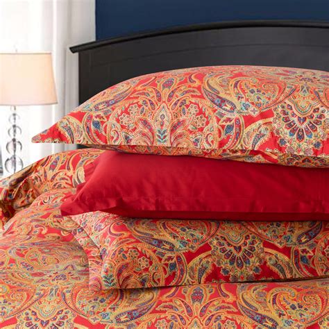 Classical Paisley Royal European Style Bedding 400tc Cotton 3pc Duvet