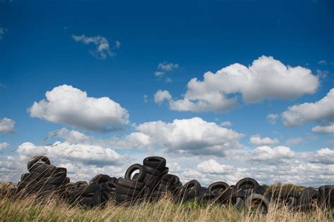 Premium Photo Industrial Landfill For The Processing Of Waste Tires