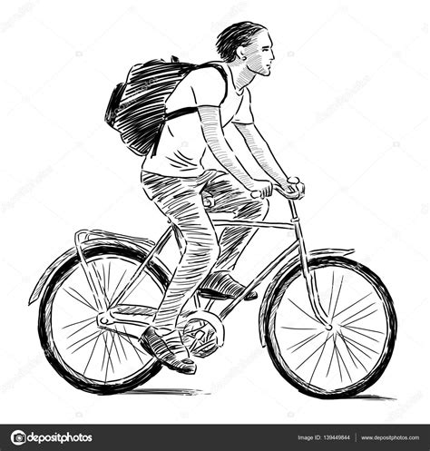 Repertuar Bawić Się Przewietrzyć How To Draw A Man Riding A Bicycle
