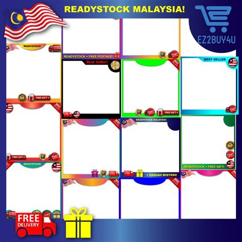 💥15 Template Frame Produk Shopee Nampak Professional💥