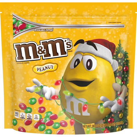 Mandms Holiday Milk Chocolate Christmas Candy Party Size Pouch 38 Oz