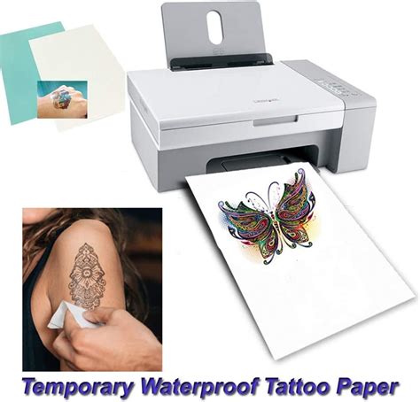 Temporary Tattoo Paper A4 Size 83x117 Inch 5 Sheets Diy Tattoo Paper Transfer