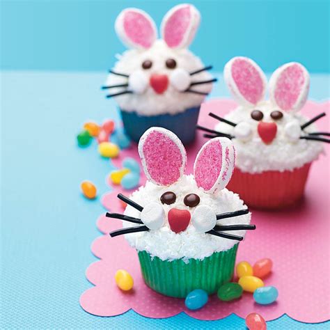 52 free images of bunny face. Bunny Face Cupcakes Recipe | MyRecipes