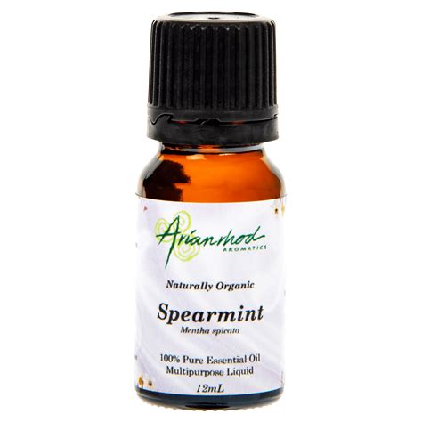 Spearmint essential oil benefits includes alleviating gas and bloating, promoting healthy digestion, treating nausea and vomiting, promoting oral health, boosting circulation, promoting wound healing and suppressing cravings and appetite. Spearmint | Arianrhod Aromatics