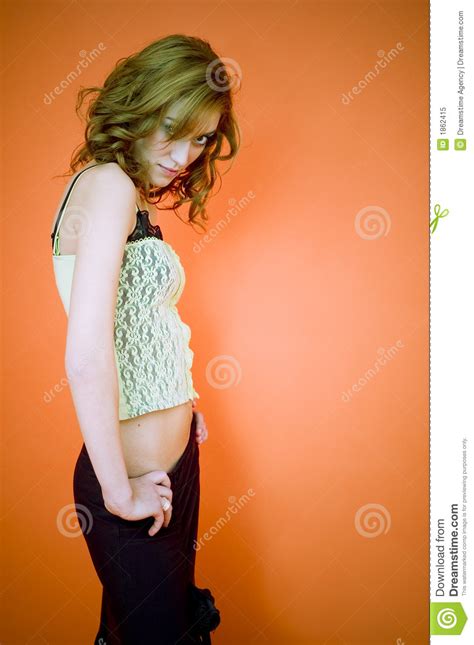 Cryptic Stock Image Image Of Pensive Alluring Girl