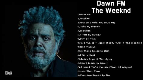 The Weeknd Dawn Fm Full Album Youtube
