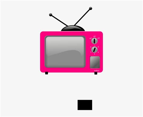 Pink Old Tv Clip Art At Clker Old School Television Clip Art