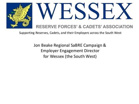 Corporate Covenant Employer Recognition And Reservists By Wessex Rfca