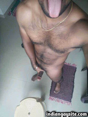 Indian Gay Porn Sexy Desi Hunk Admiring Himself Naked In The Mirror
