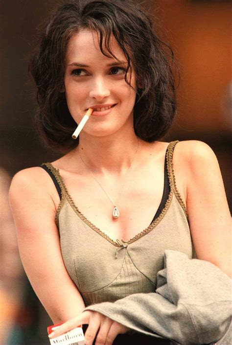 Winona Ryder Smokes Cigarette Winona Forever Women Smoking