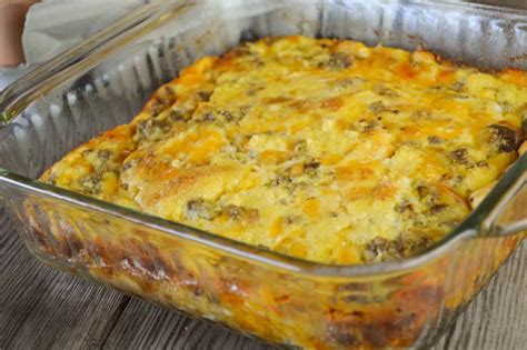 Egg And Sausage Breakfast Casserole Recipe Using White Bread