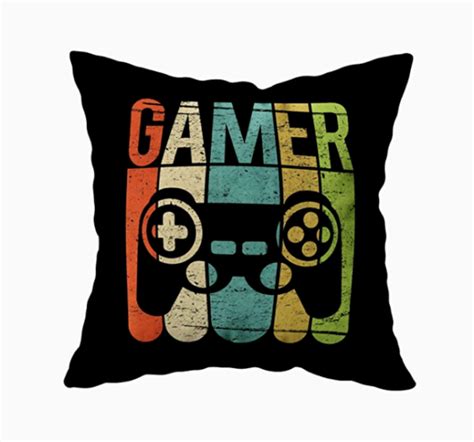 Gamer Game Controller Throw Pillow 18x18 Slx Hospitality