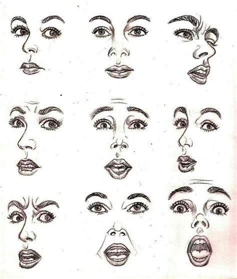how to draw realistic facial expressions
