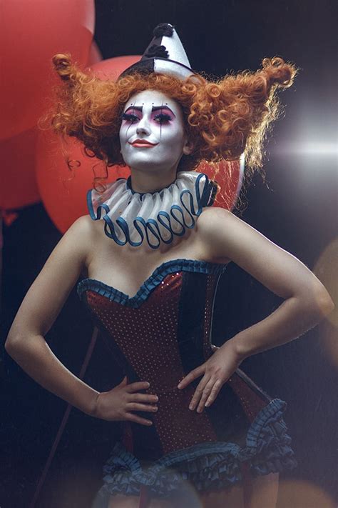“dark Circus Sexy Clown” — Art Directorconceptstylistdesignerwig Charlotte Aurora
