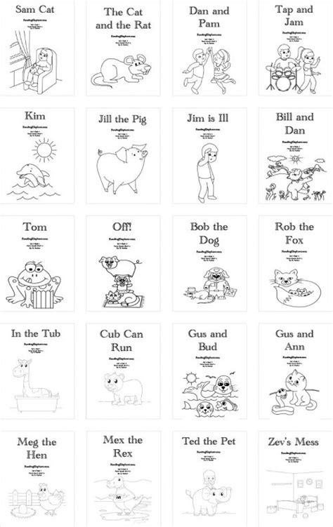 Printable Phonics Books Series 1 5 The Reading Elephant