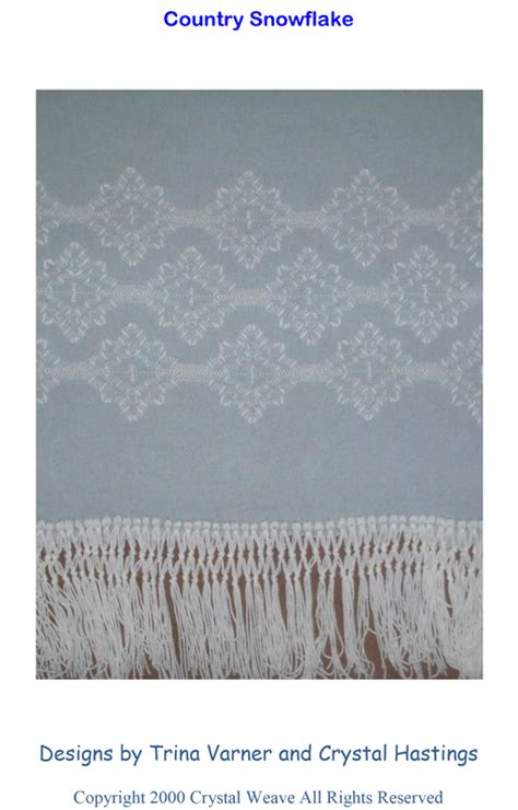 Country Snowflake 750 Swedish Weaving Patterns
