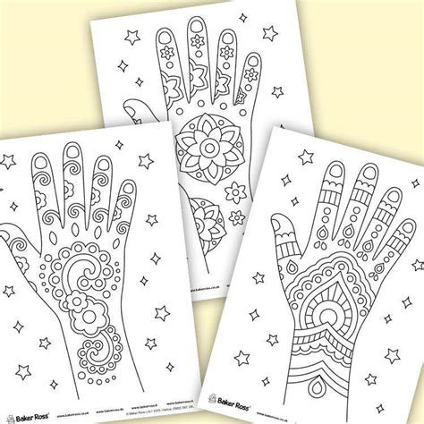 Diwali Henna Hands Free Craft Ideas Baker Ross