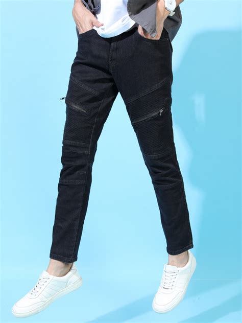 Buy Locomotive Black Tapered Fit Stretchable Jeans For Men Online At Rs