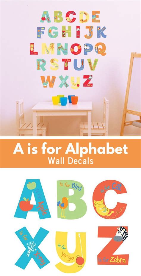 A Is For Alphabet Wall Decals Alphabet Wall Decals Wall Decals