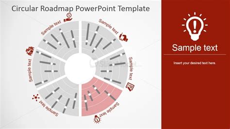 Circular Diagram With Timeline And Icons For Powerpoint Slidemodel