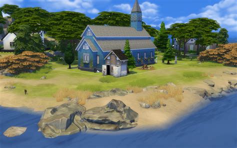 Mod The Sims Amish Church Nocc With A Simple Country Wedding Venue