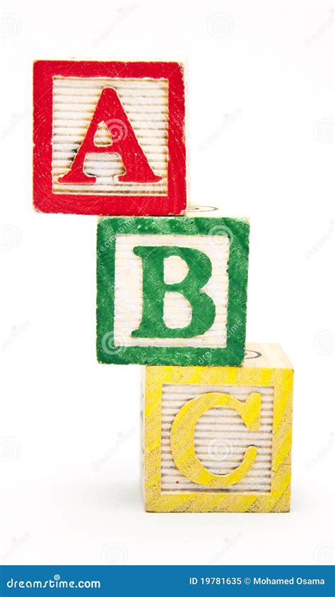 Abc Blocks Stacked Stock Image Image Of Alphabet Fundamental 19781635