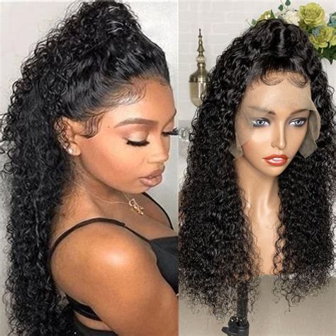 360 Lace Frontal Wig Glueless Curly Virgin Human Hair Wigs For Black Women Pre Plucked Lace