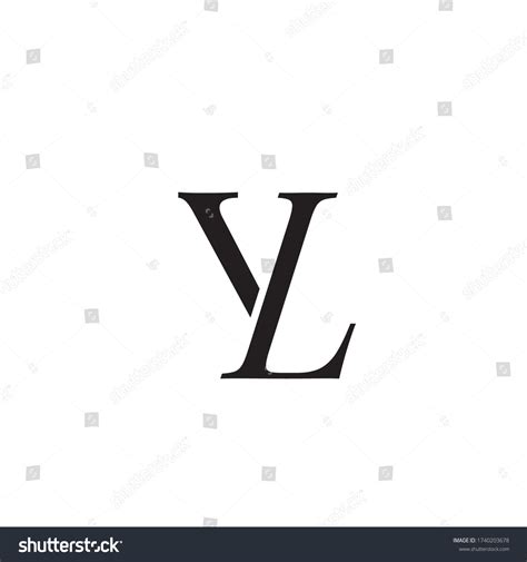 Yl Vector Logo Yl Letters Alphabet Stock Vector Royalty Free