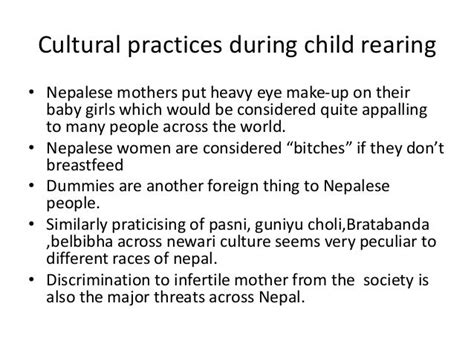 Child Rearing Practices In Nepal