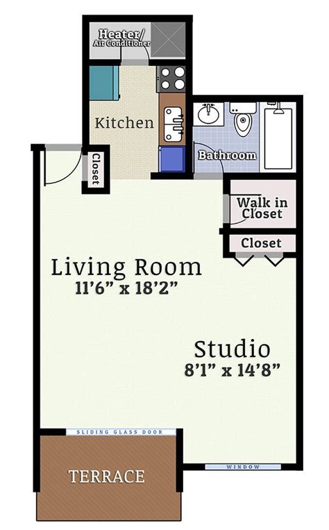 600 Sq Ft Studio Apartment Floor Plan