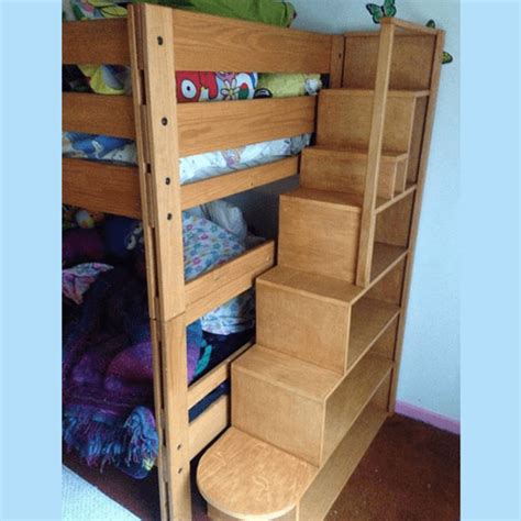 Diy Loft Bed With Storage Stairs Laviede Lajulie