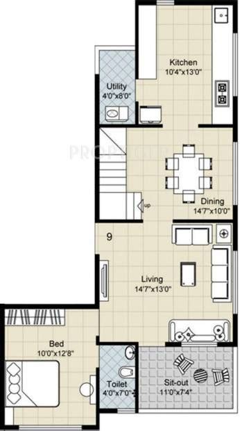 1200 Sq Ft 3 Bhk Floor Plan Image Gajra Associates Arunoday Apartment