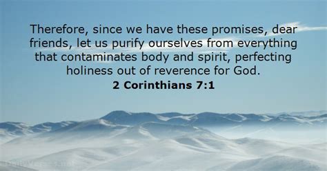 Verse Of The Day 2 Corinthians 71 Kjv Highland Park Baptist Church