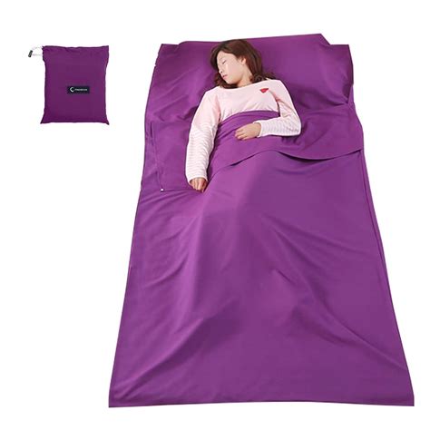 lightweight sleeping bag liner sleeping sack outdoor camping hotel travel sheet