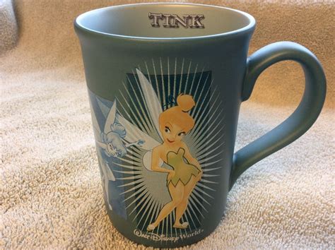 Disney Tinkerbell Tink Fairy Coffee Cup Mug Walt Disney World Green For