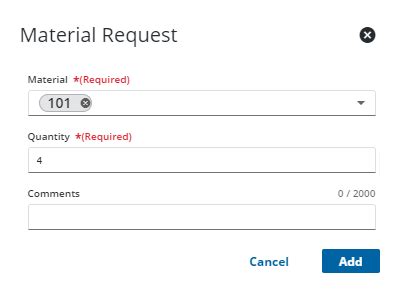 Create a Material Request