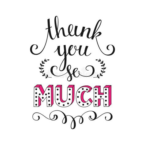 Download Thank You So Much Vector Illustration Stock Vector