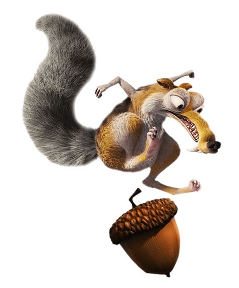 Ice Age Character Scrat Angry At Acorn Transparent Png Stickpng