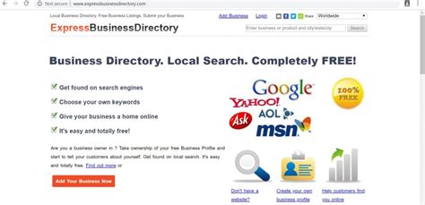 Top 100 Uk Business Directories To List Small Businesses Free Uk